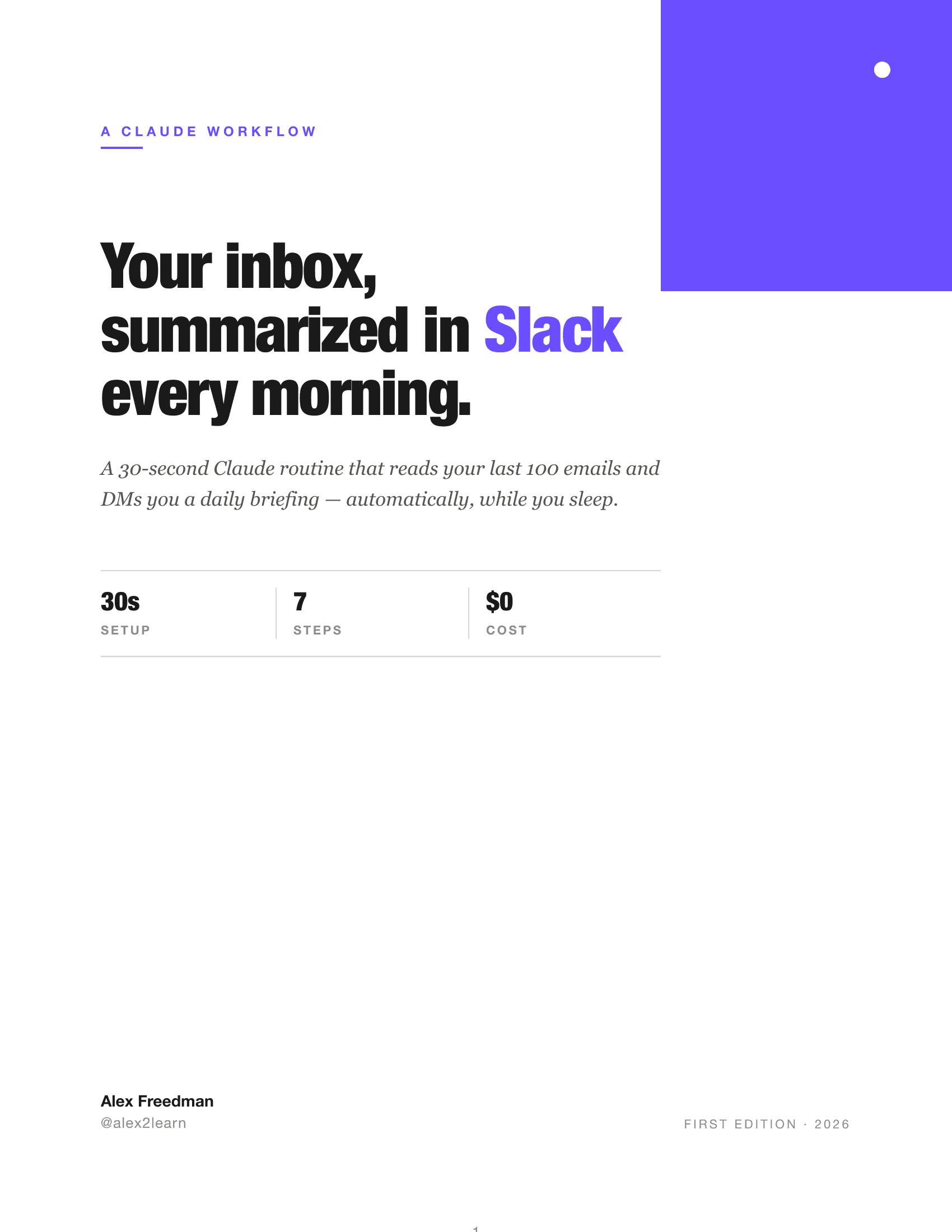 Daily Email Summary in Slack preview